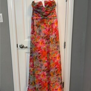 Ramy Brook Strapless Dress in Vibrant Multicolor